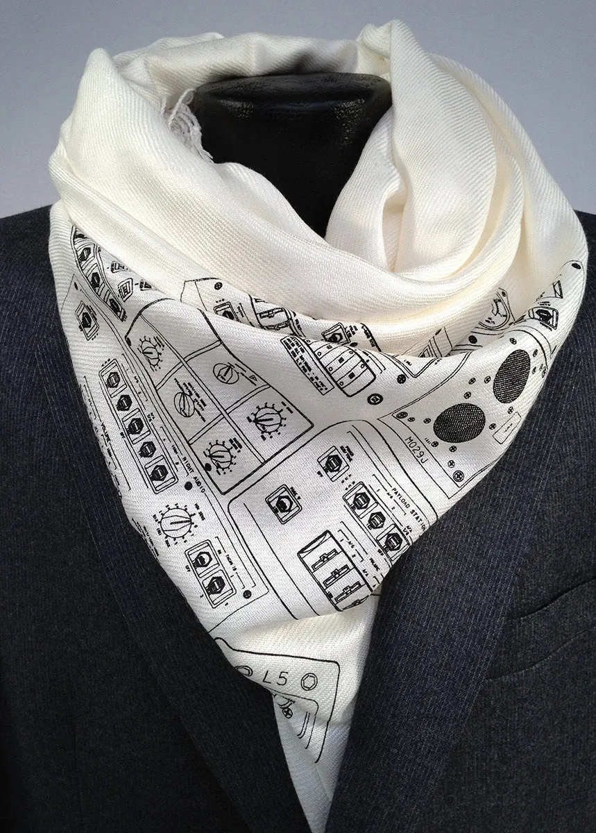 Space Shuttle Controls Pashmina Scarf.