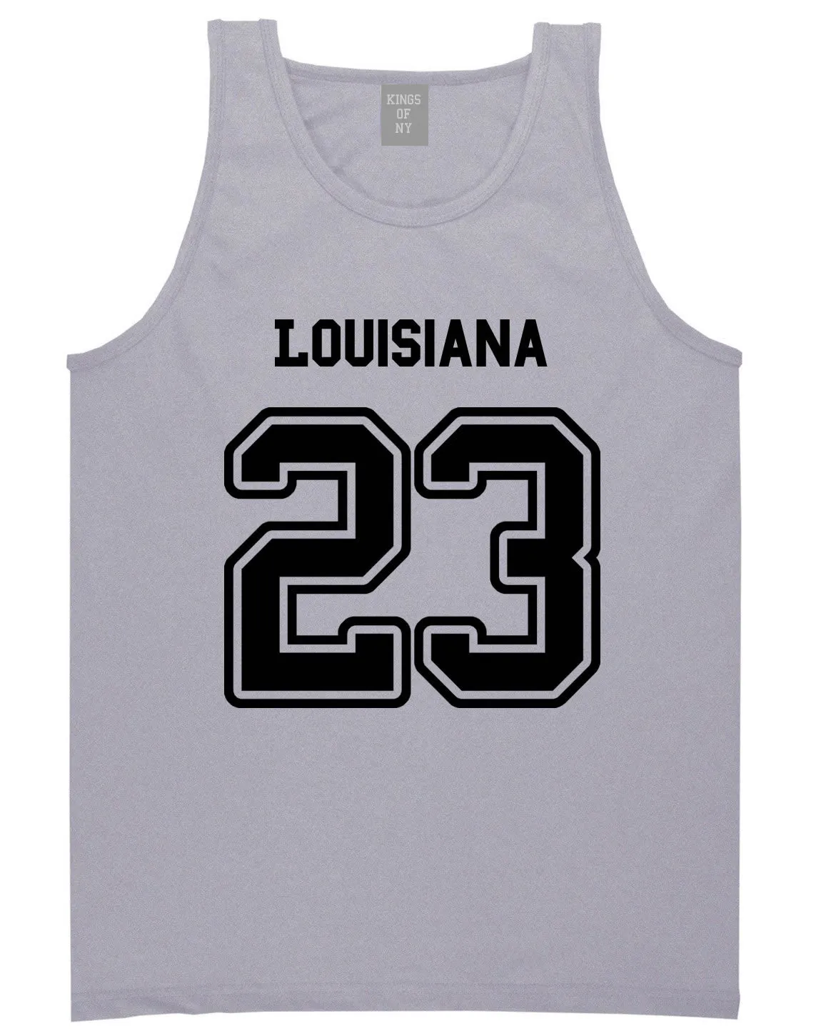 Sport Style Louisiana 23 Team State Jersey Mens Tank Top