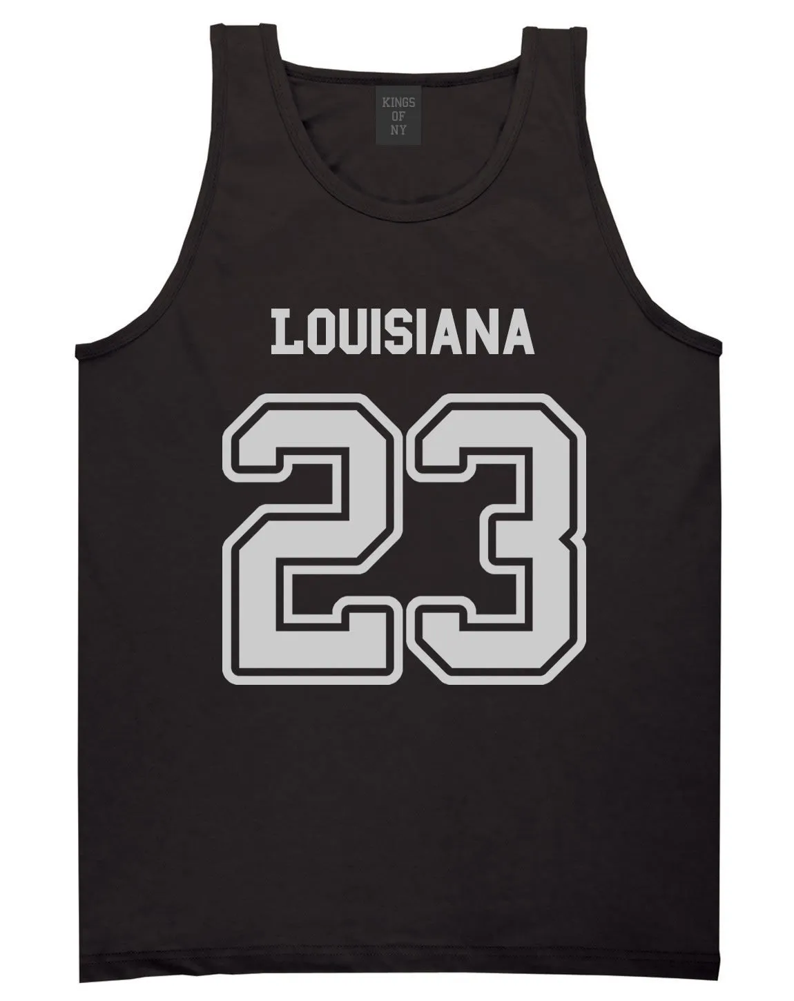 Sport Style Louisiana 23 Team State Jersey Mens Tank Top