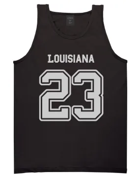 Sport Style Louisiana 23 Team State Jersey Mens Tank Top