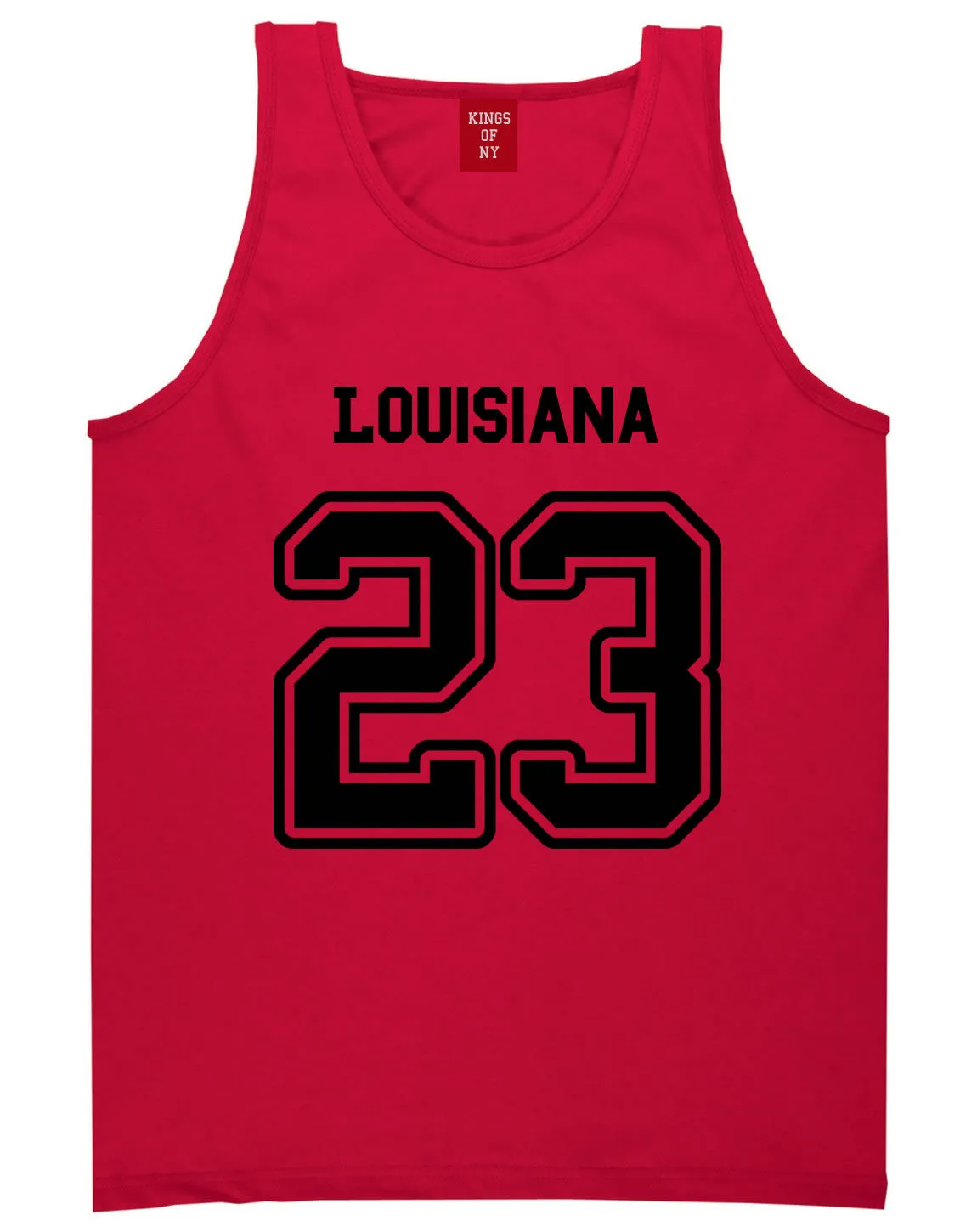 Sport Style Louisiana 23 Team State Jersey Mens Tank Top