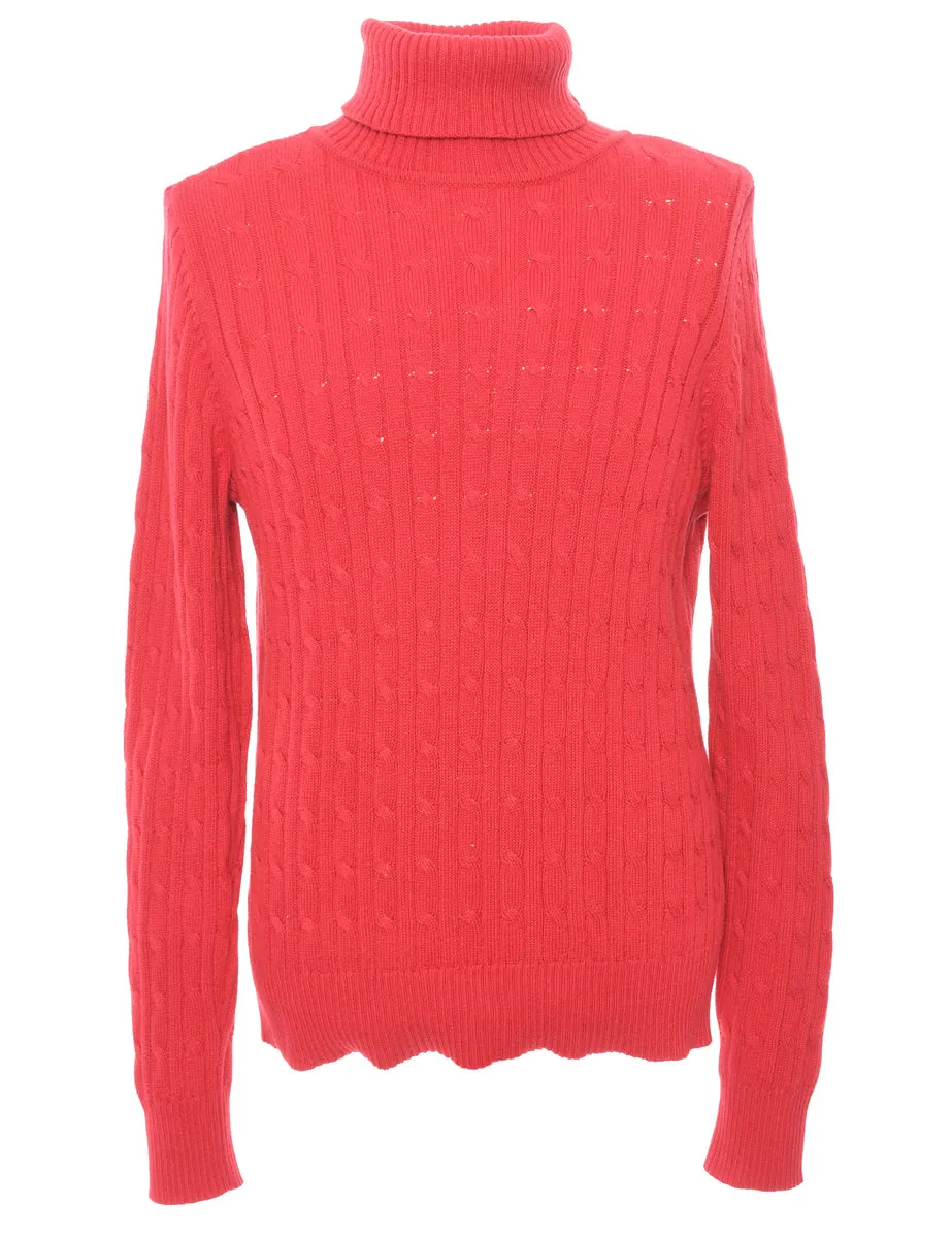 St. John Bay Polo Neck Jumper - L