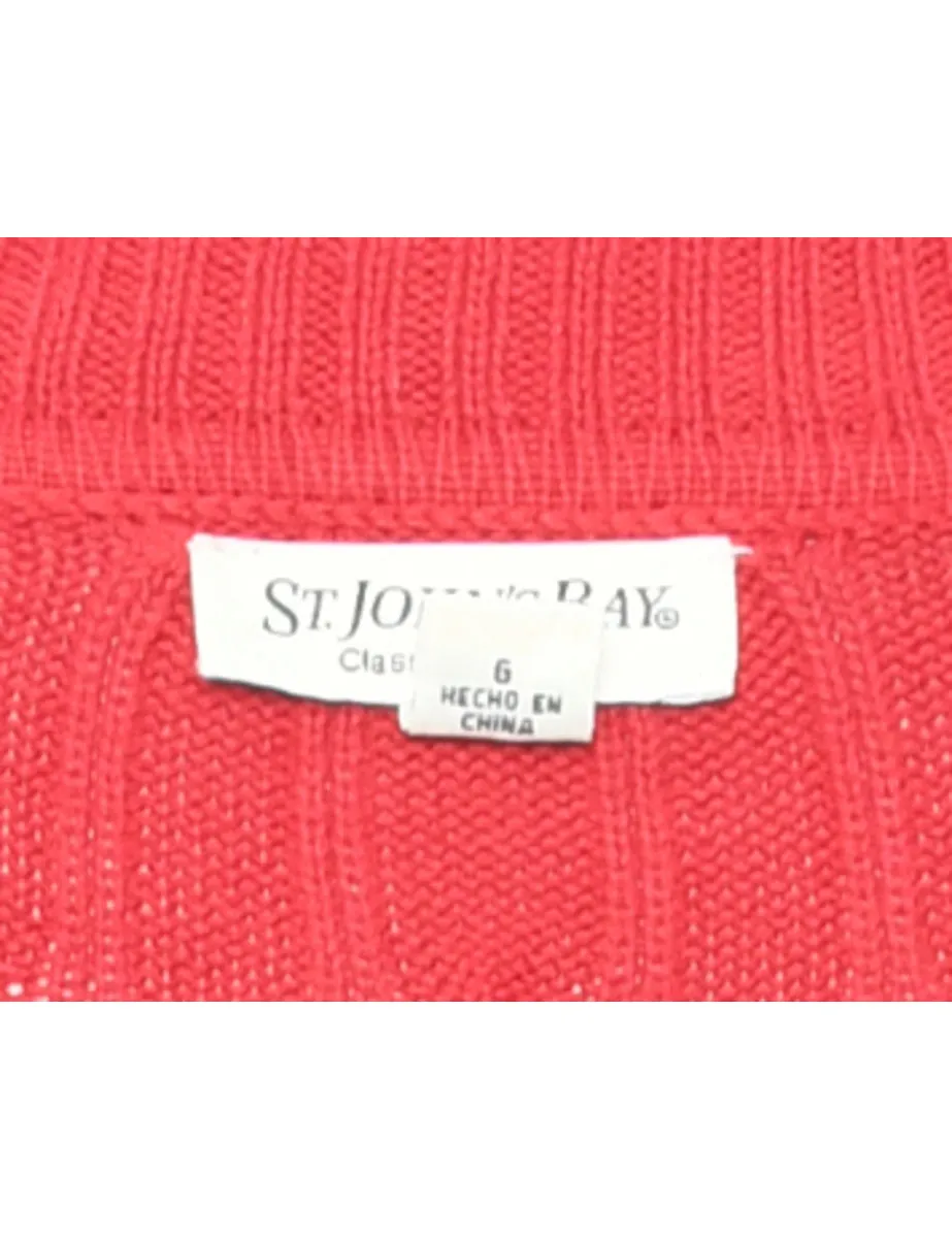 St. John Bay Polo Neck Jumper - L