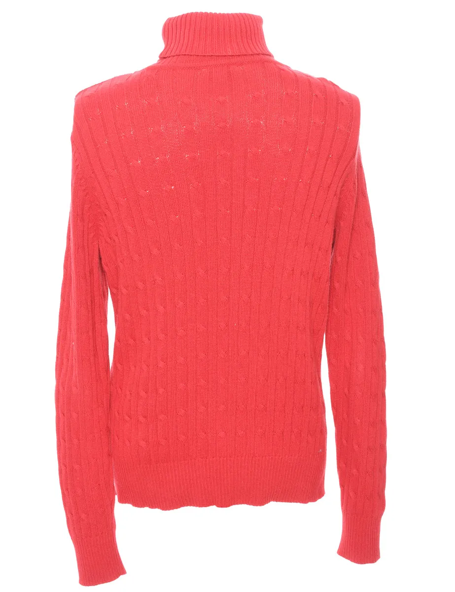 St. John Bay Polo Neck Jumper - L