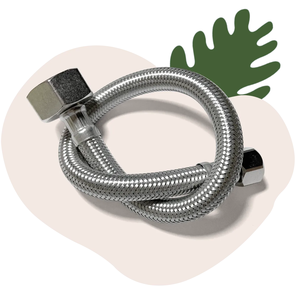 Stainless Steel Braided Hose for Toilet Connection