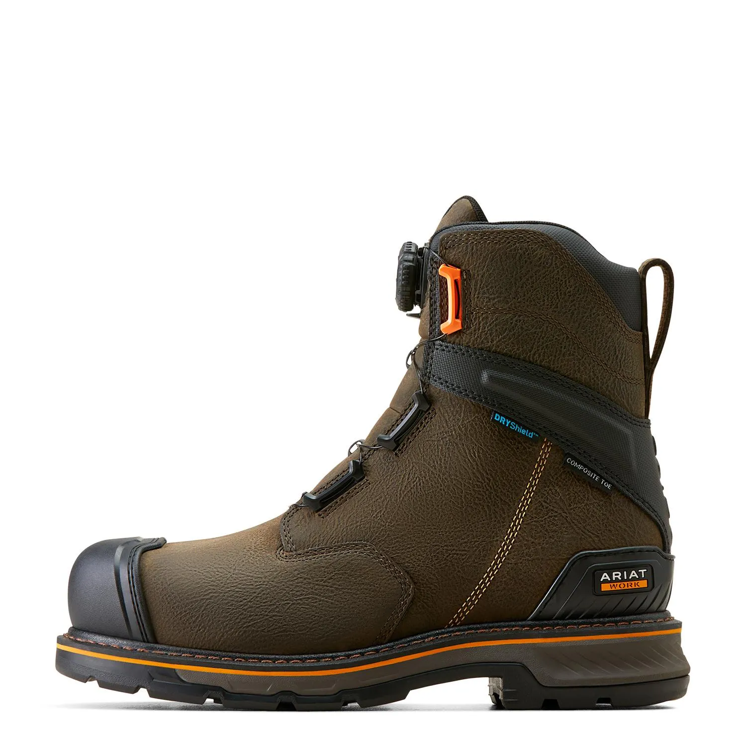 Stump Jumper BOA 8 inch Composite-Toe Waterproof Work Boot Iron Coffee