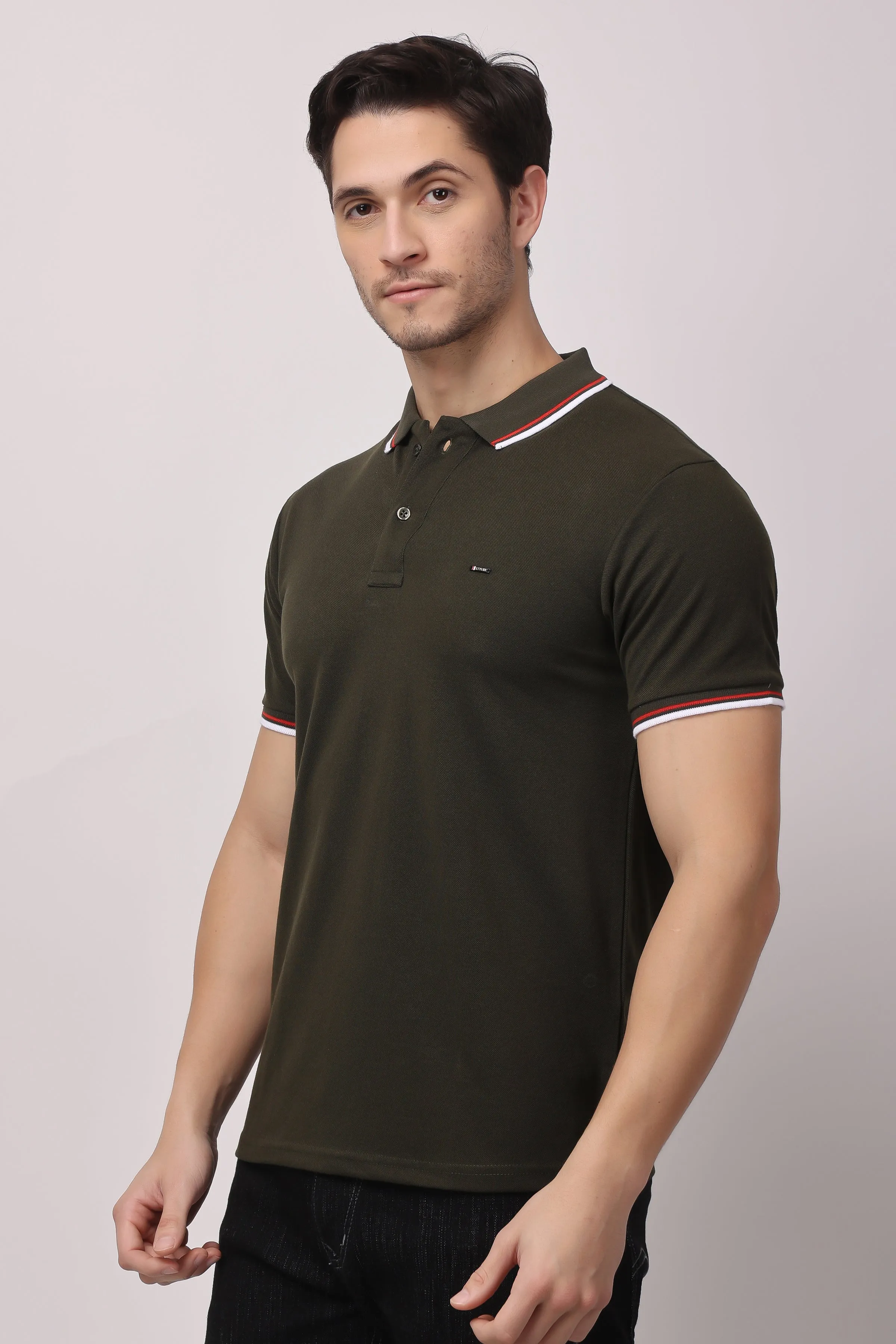 Stylox solid polo t-shirt