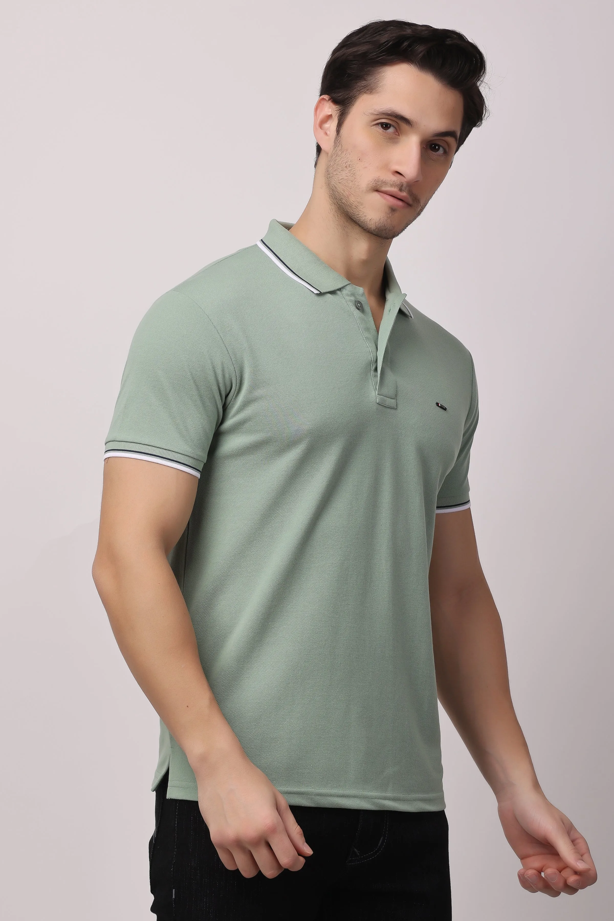 Stylox solid polo t-shirt