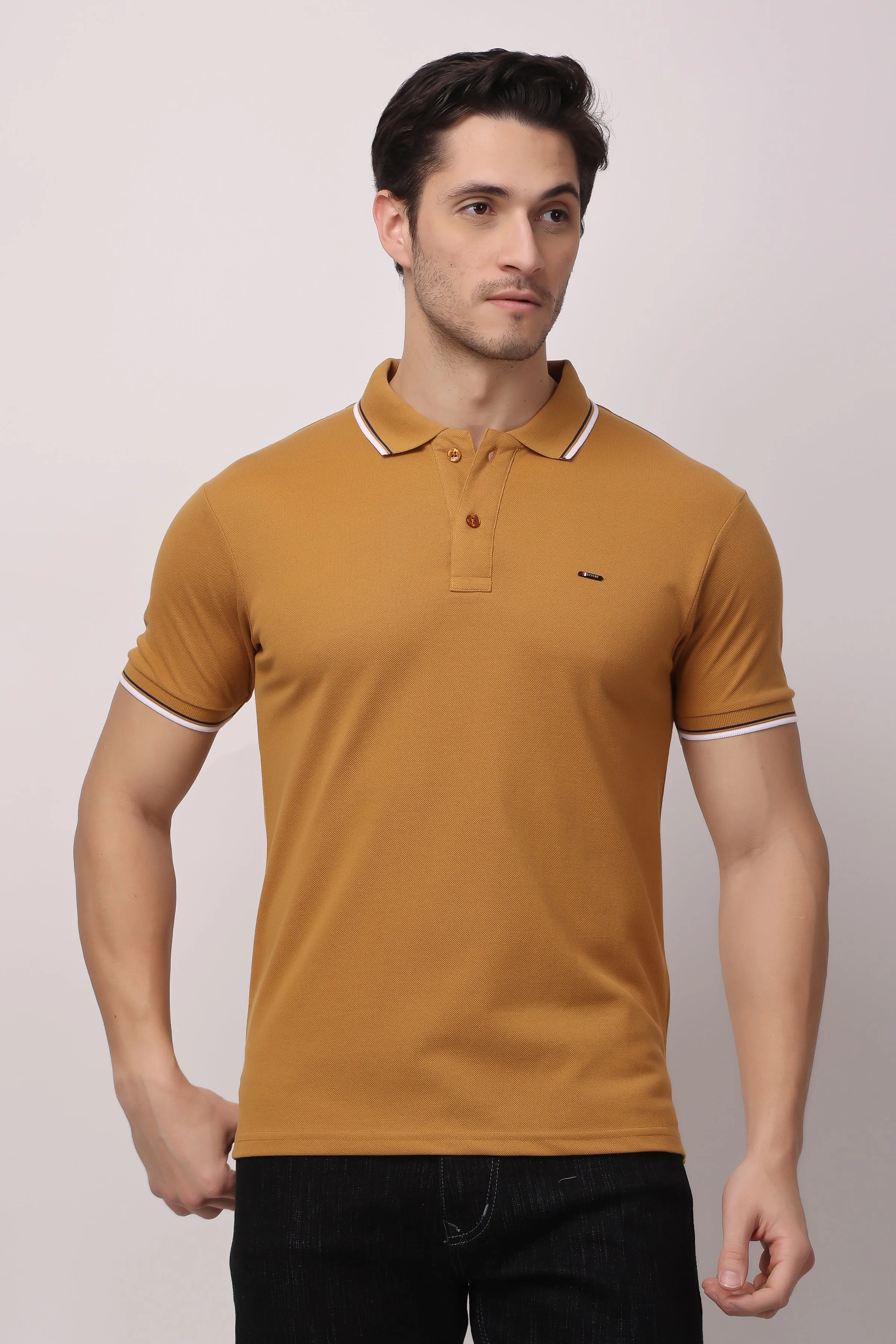 Stylox solid polo t-shirt