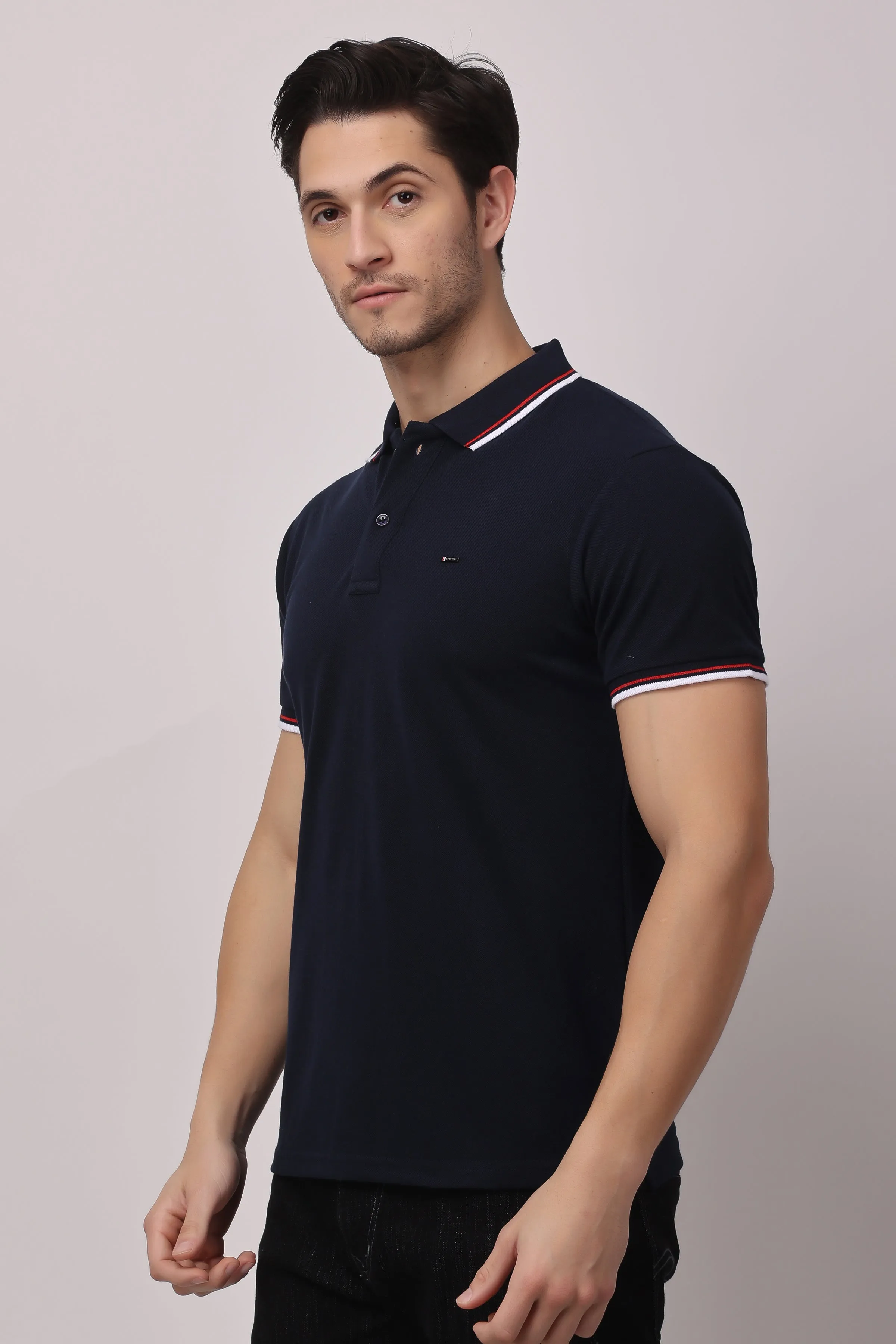 Stylox solid polo t-shirt