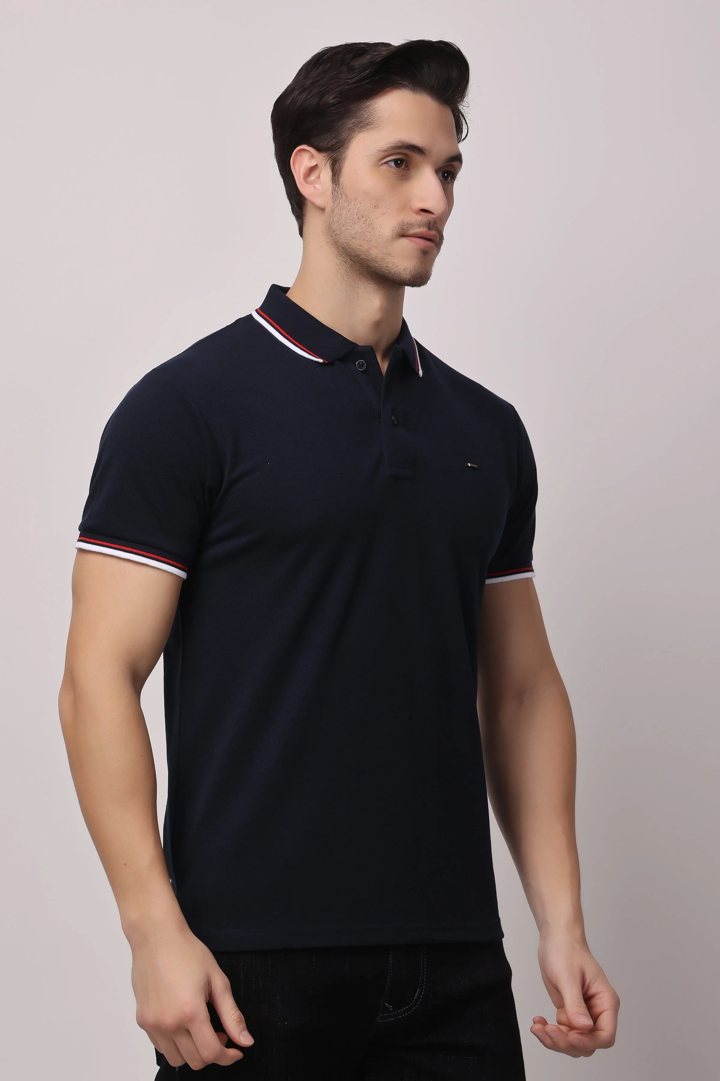 Stylox solid polo t-shirt