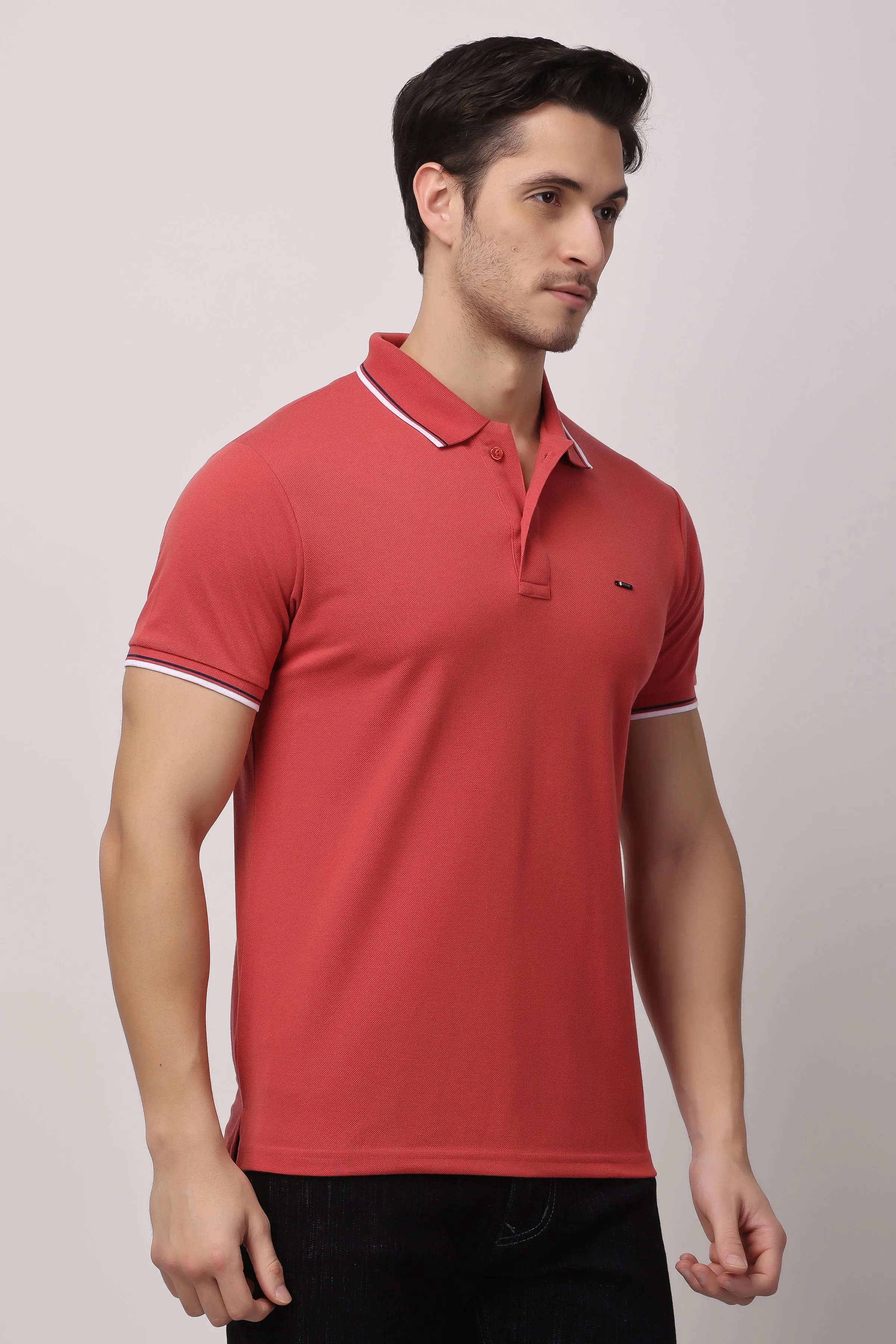 Stylox solid polo t-shirt