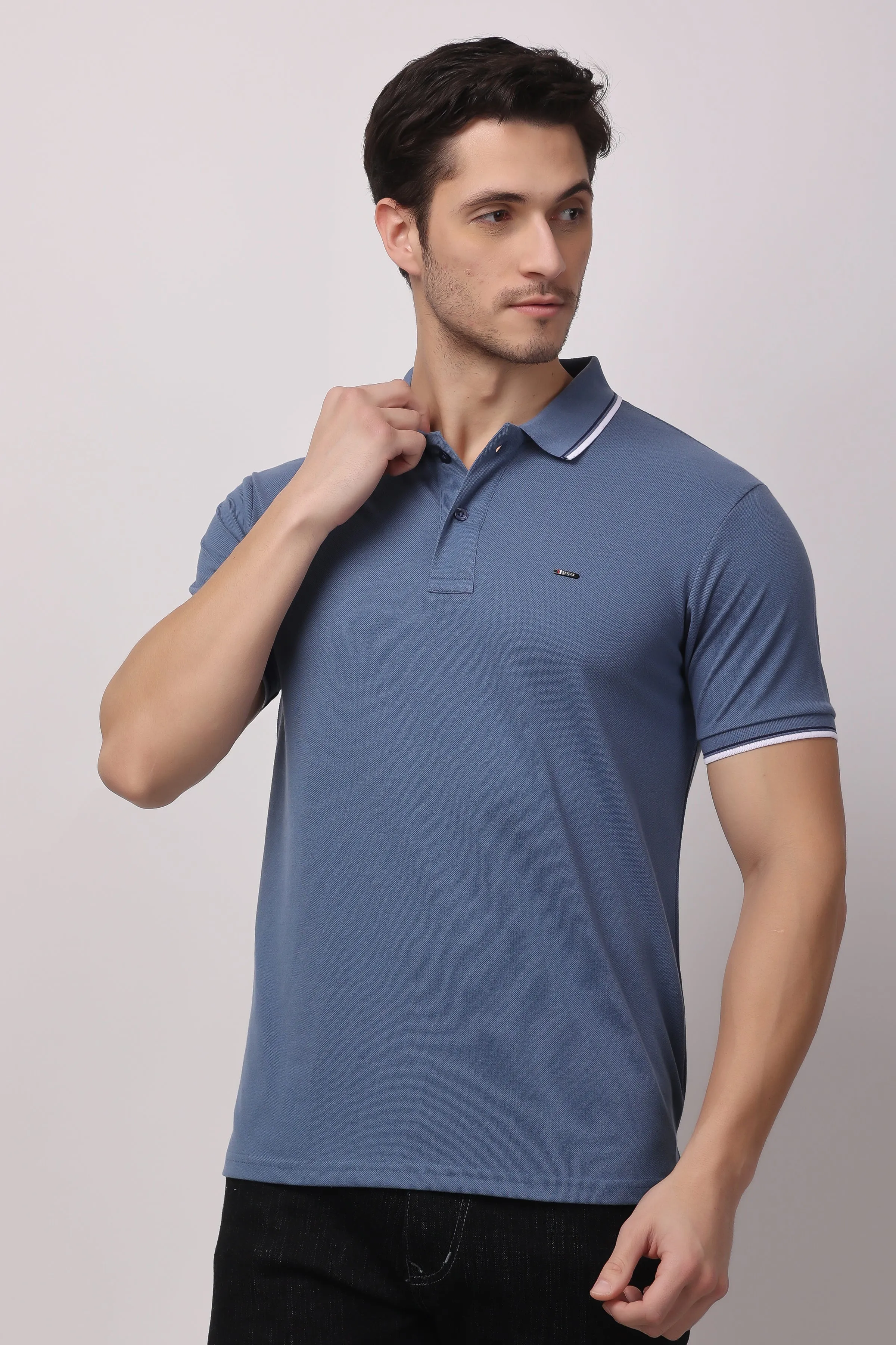 Stylox solid polo t-shirt