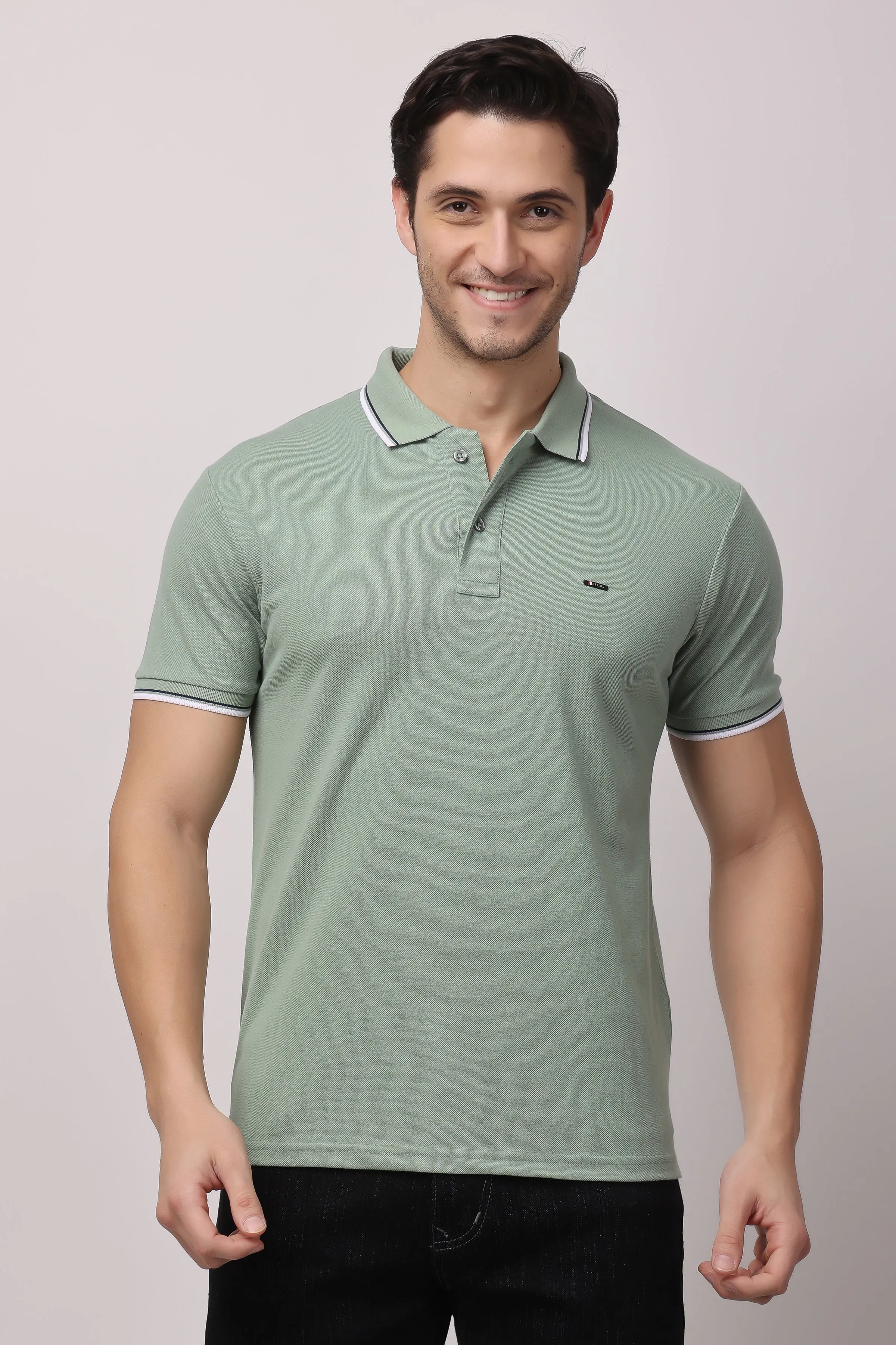 Stylox solid polo t-shirt