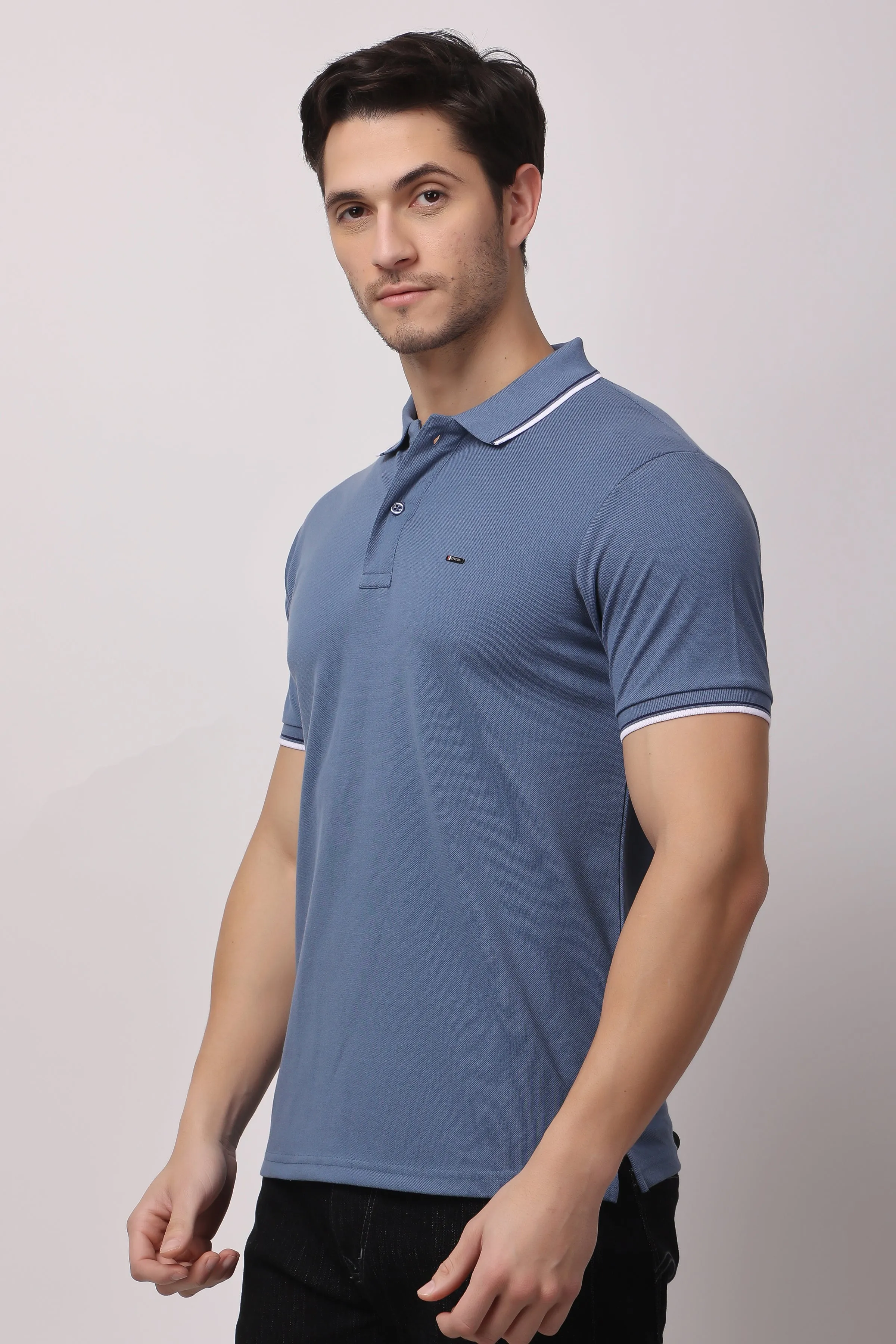 Stylox solid polo t-shirt