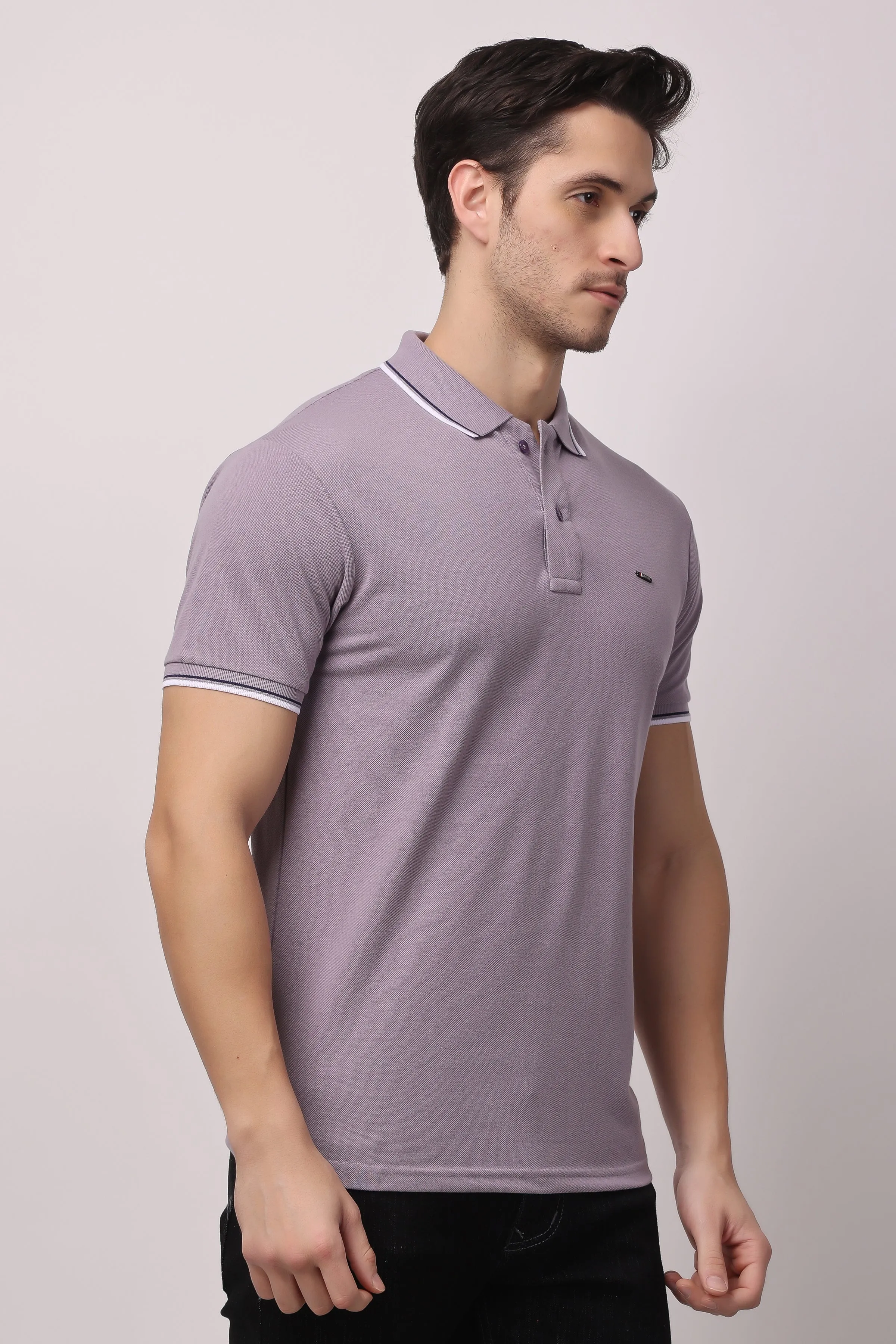 Stylox solid polo t-shirt