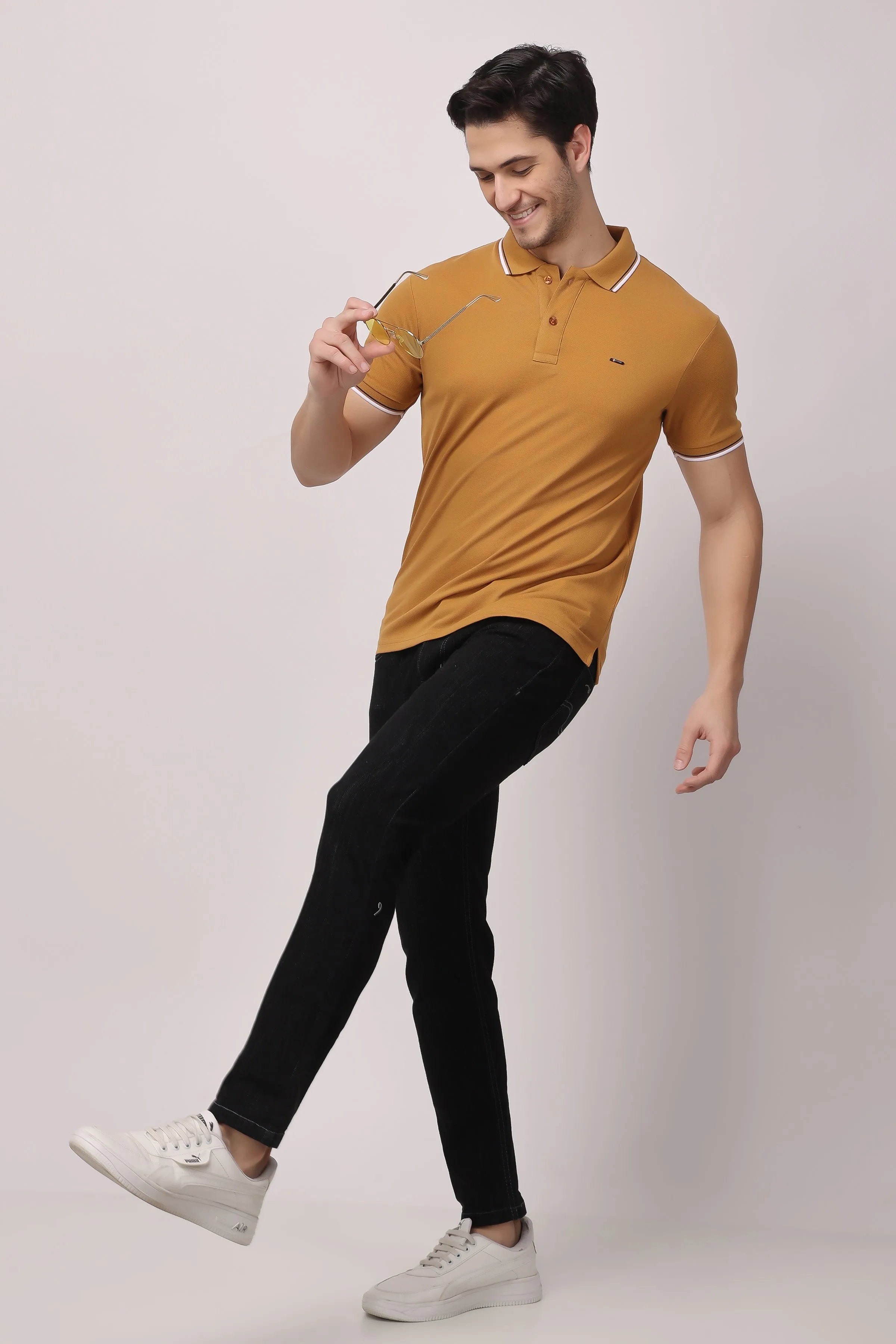 Stylox solid polo t-shirt