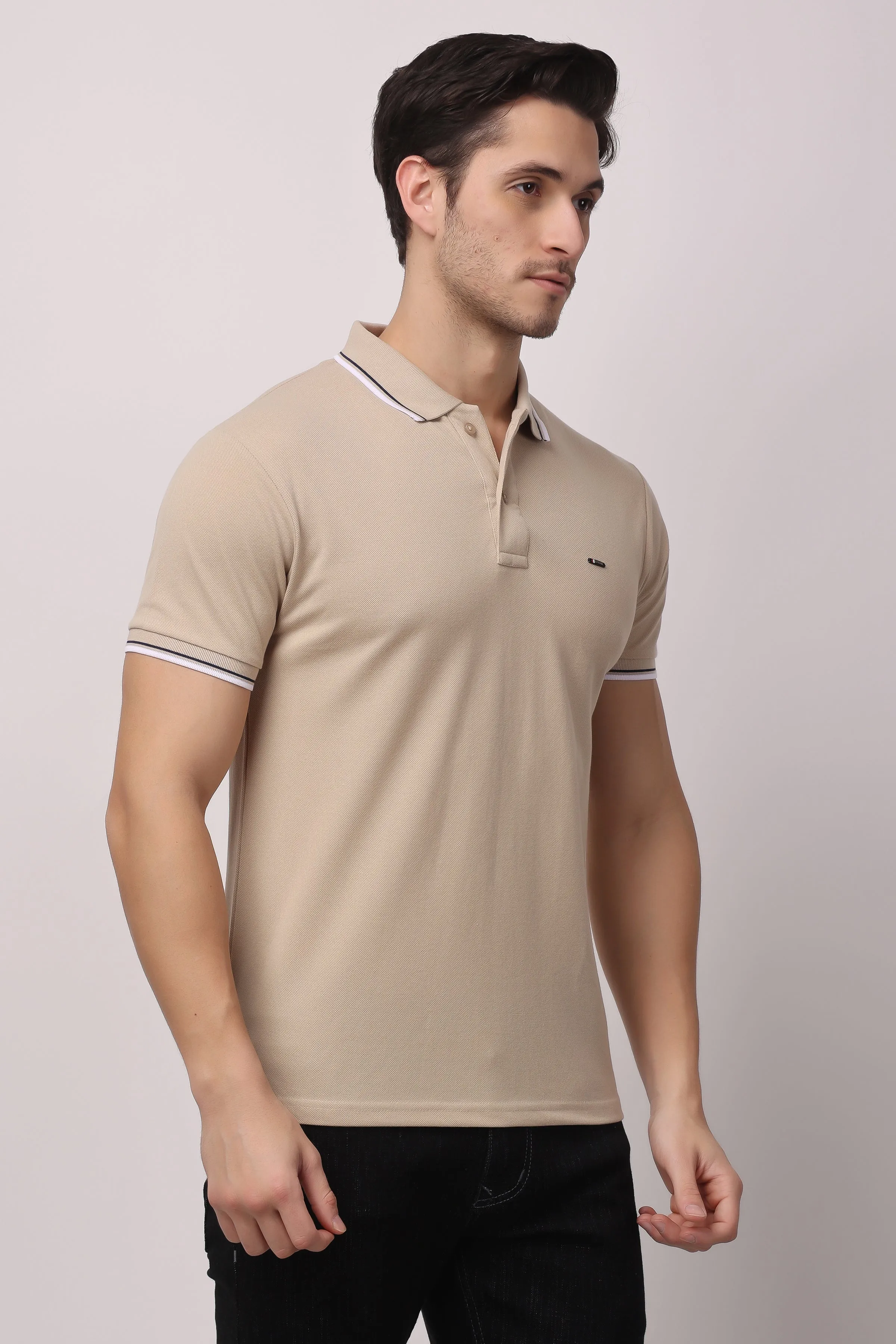 Stylox solid polo t-shirt