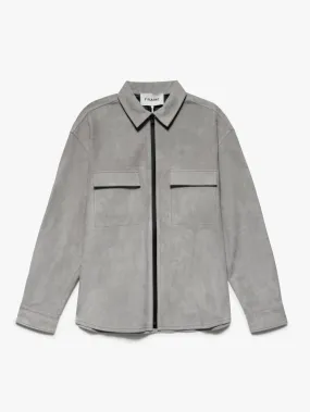 Suede Shirt -- Smoke Grey