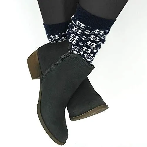 TeeHee Socks Women's Warmer Wool Crew Assorted 3-Pack (R2009)