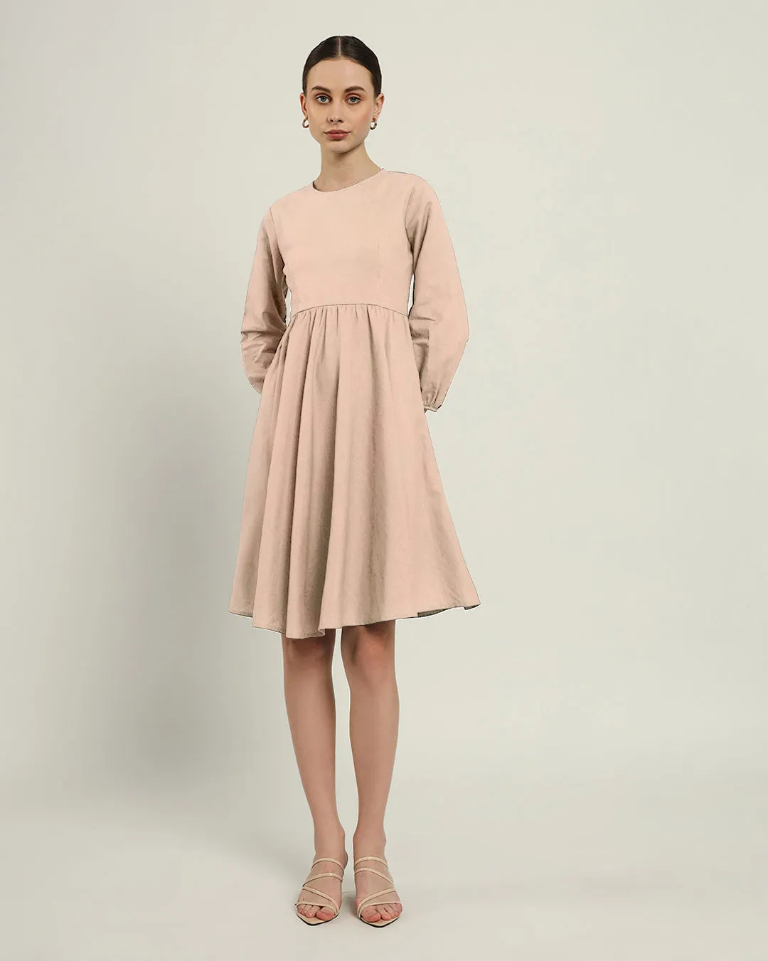 The Exeter Daisy Bisque Linen Dress