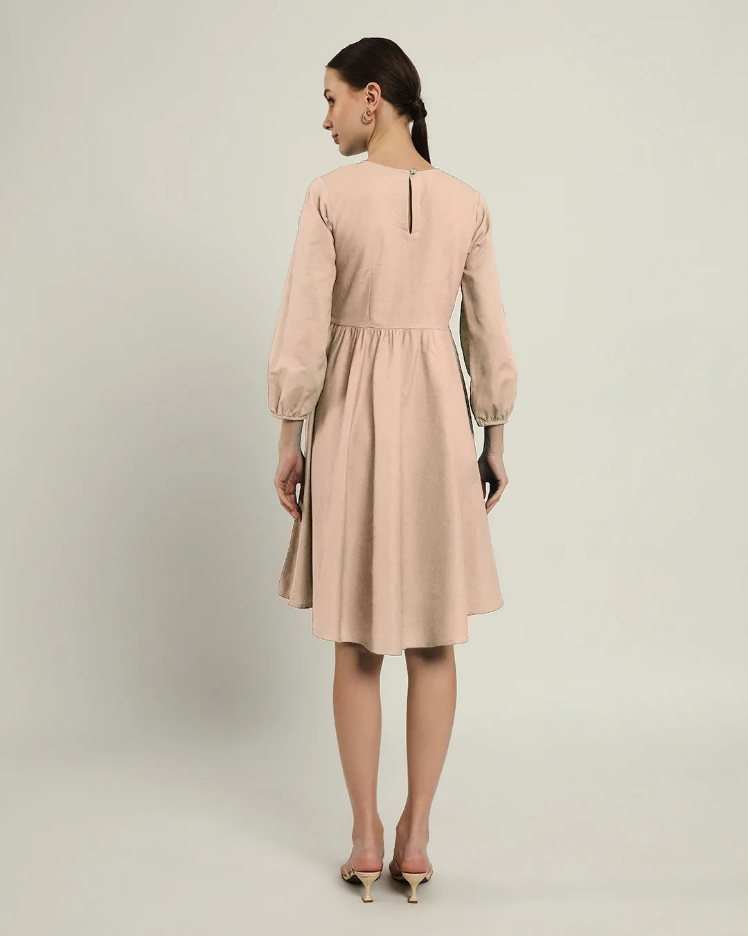 The Exeter Daisy Bisque Linen Dress