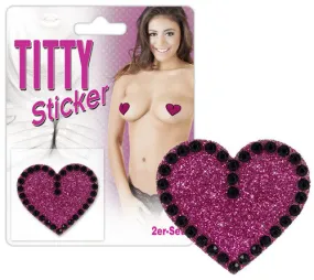 Titty Sticker "Pink Heart"