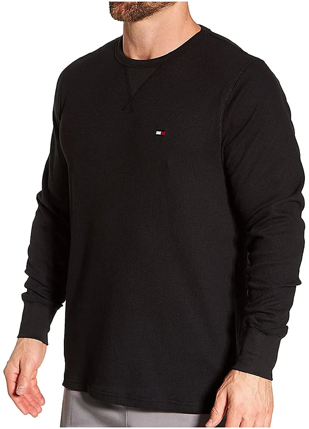 Tommy Hilfiger Mens Long Sleeve Thermal Crewneck T-Shirt