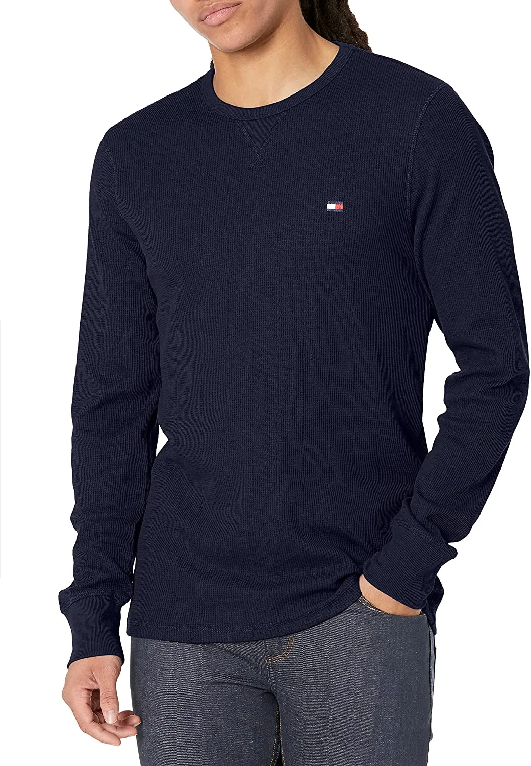 Tommy Hilfiger Mens Long Sleeve Thermal Crewneck T-Shirt