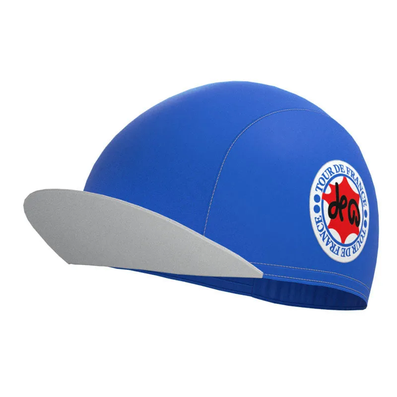 Tour de France Blue Retro Cycling Cap