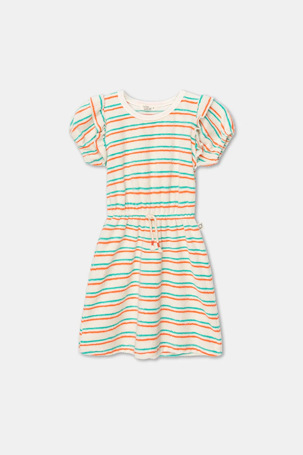 Toweling stripe dress