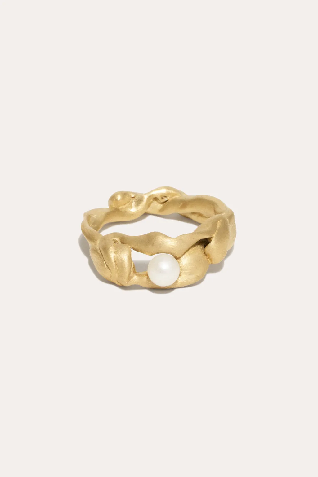 Treacle - Pearl and Recycled Gold Vermeil Ring