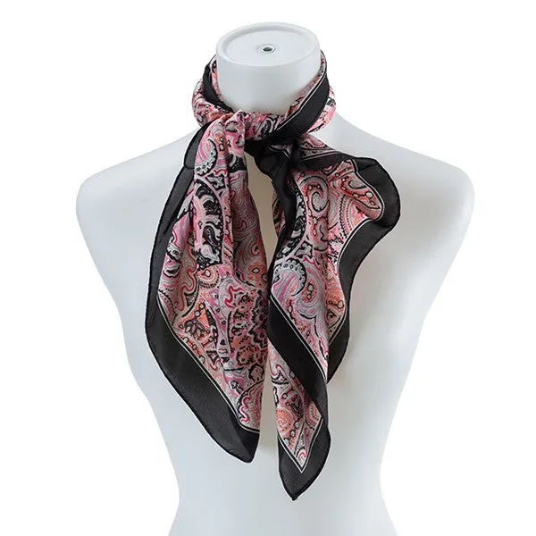 TRENDY MULTI PATTERN SILK SCARF