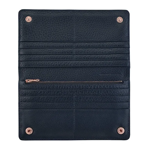 Triple Threat Wallet - Navy Blue