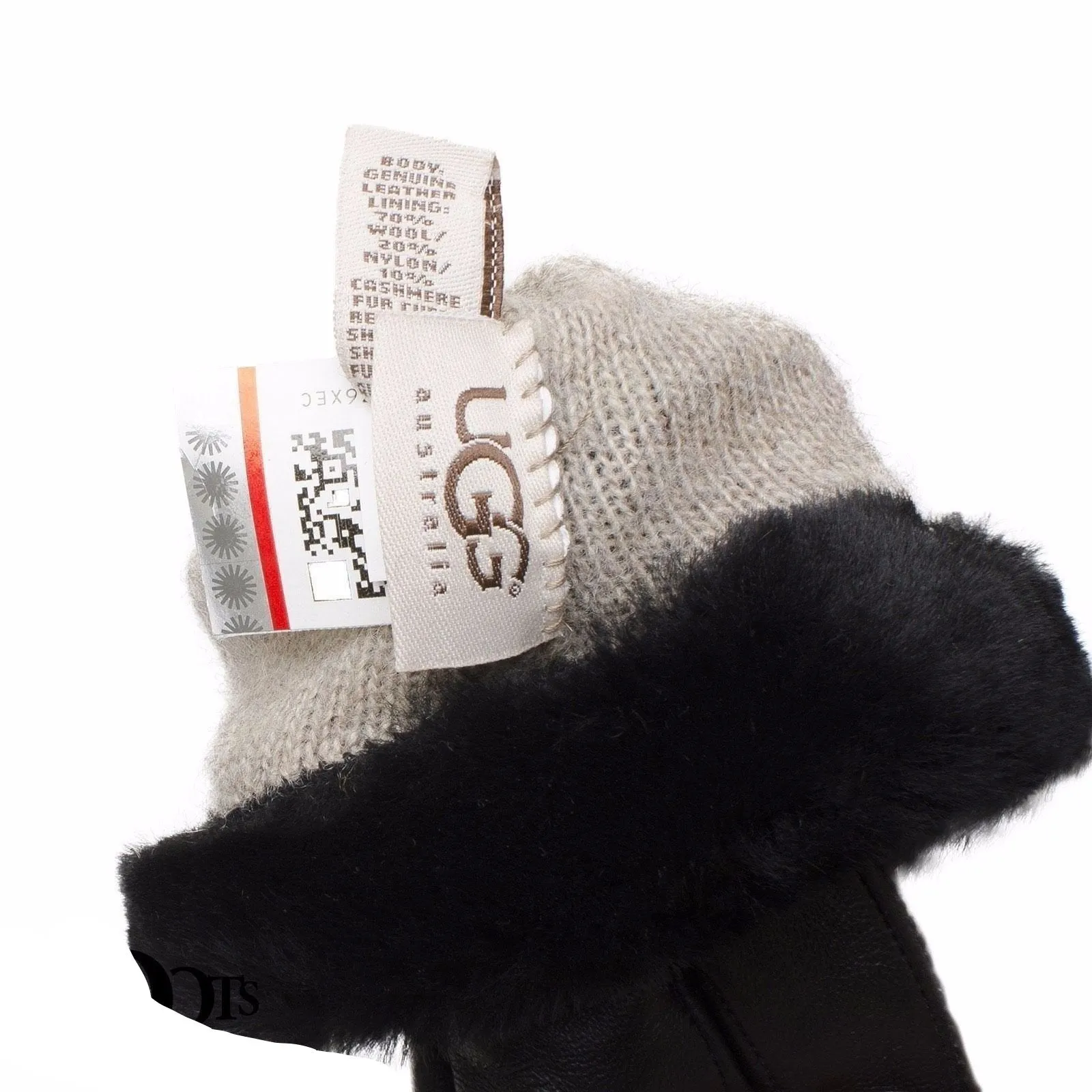 UGG Classic Leather Black Gloves