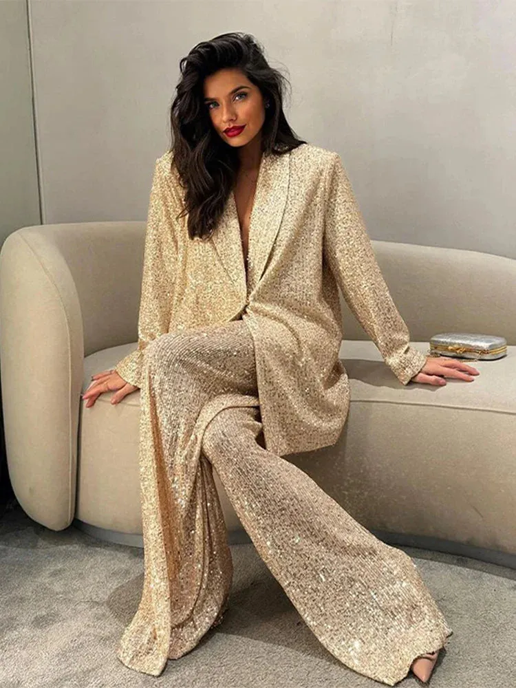 Victoria - Sequin sparkling suit