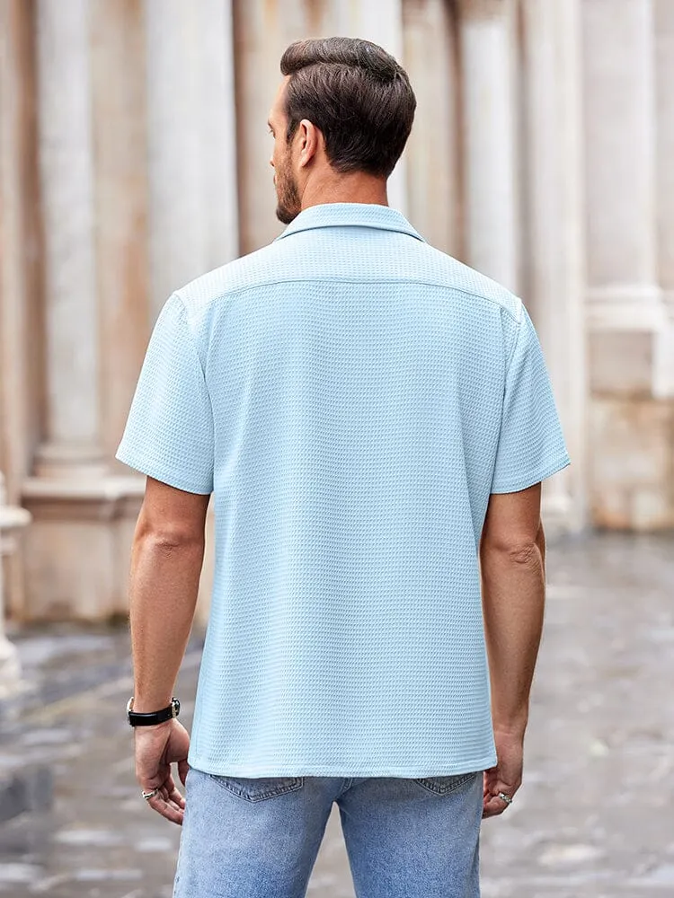 Waffle Loose Fit Short Sleeve Shirt (US Only)