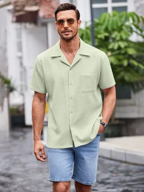 Waffle Loose Fit Short Sleeve Shirt (US Only)