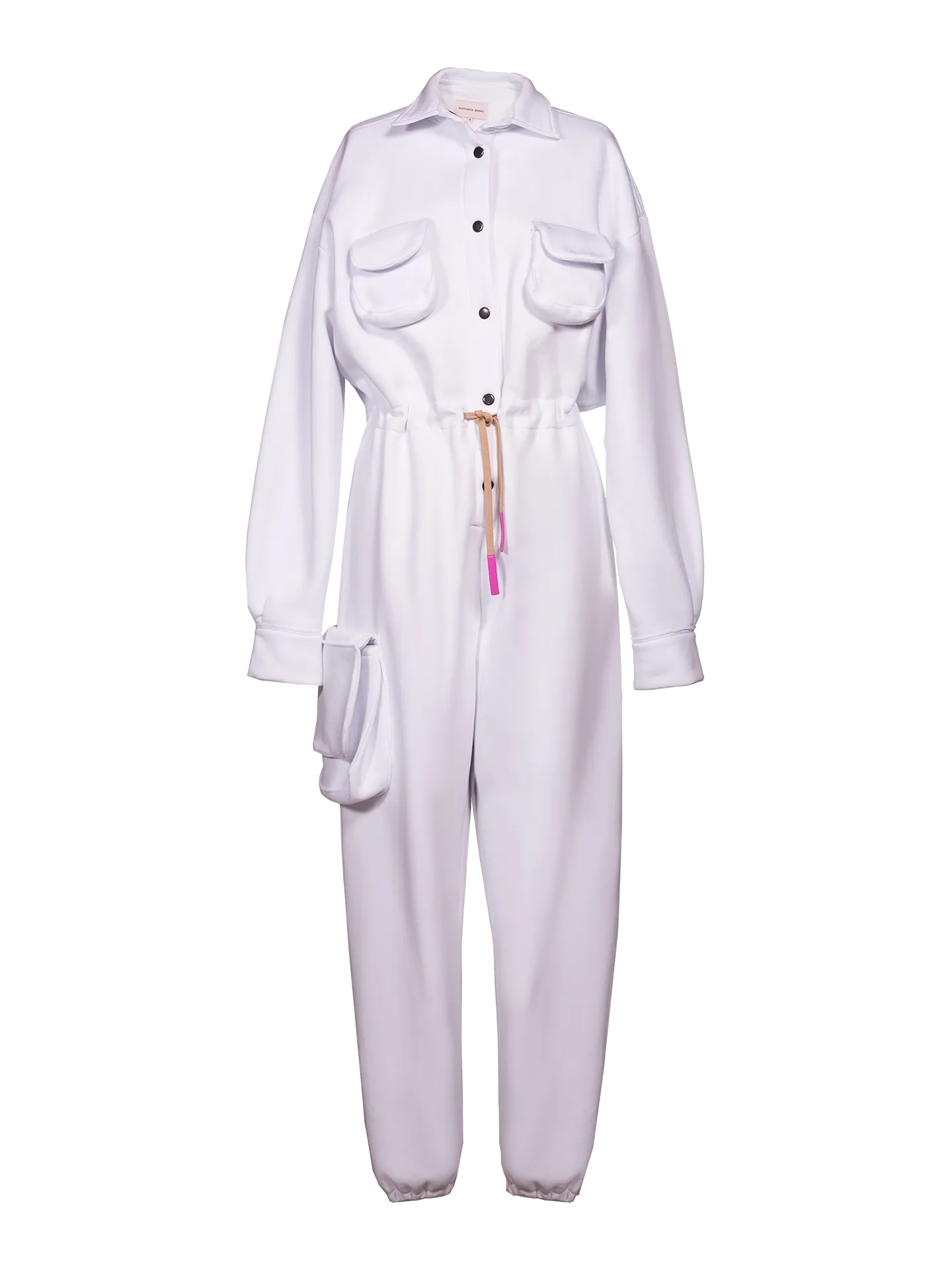 White Jumpsuit With Print