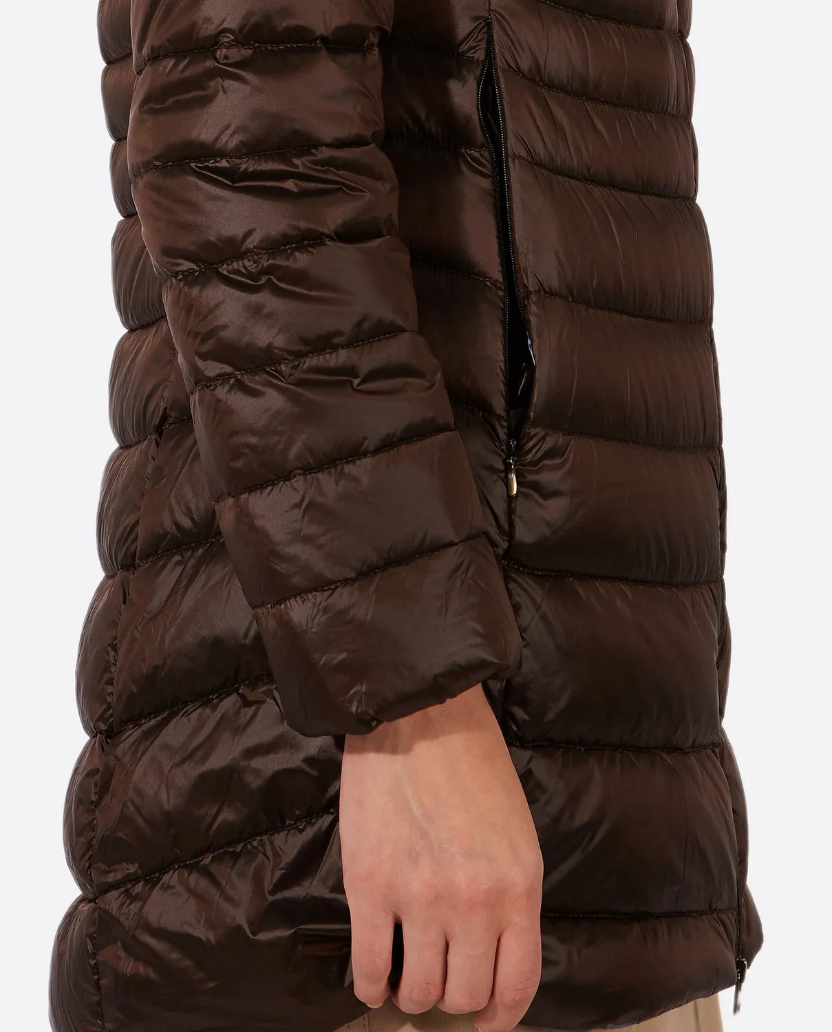 Women's down jacket CRIS Moka