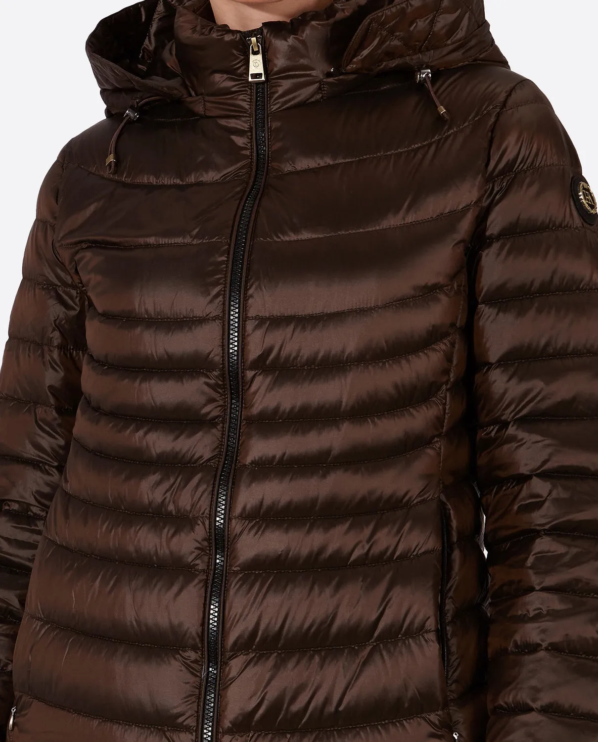 Women's down jacket CRIS Moka