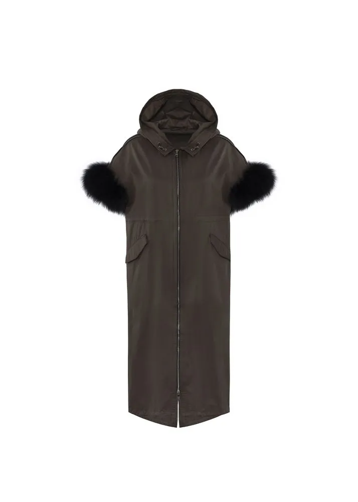 Women's Winter Long Hoodie Faux Fur Coat