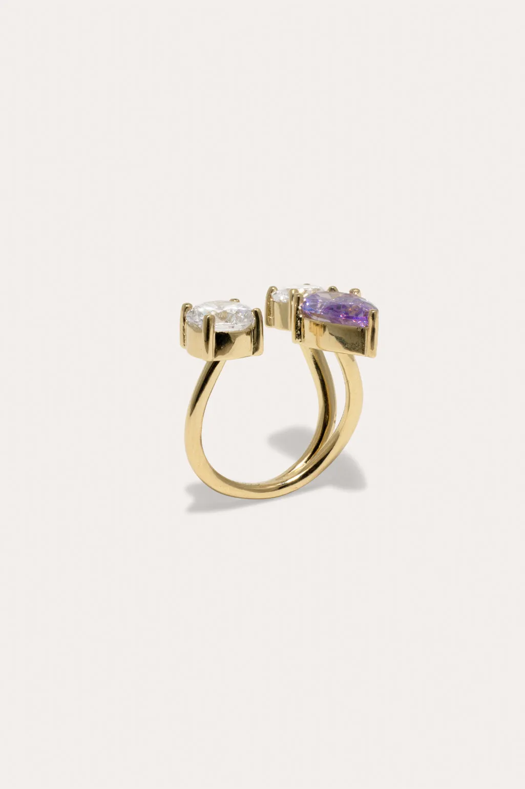 Z19 - Cubic Zirconia and Gold Vermeil Ring